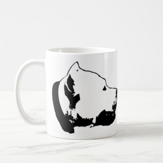 Cabeza, 100% DogoArgentino Kaffeetasse (Links)