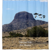 Cabezon Peak, New Mexico Duschvorhang (Vorderseite)