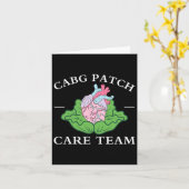 Cabg Patch Care Team Krankenschwester Cabbage Herz Karte (Gelbe Blume)