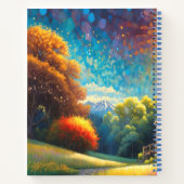 Cabin and Flowers in a colorful meadow Notizblock (Rückseite)