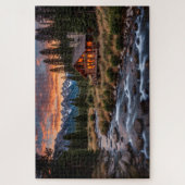 Cabin Beside a River Puzzle (Vertikal)