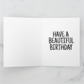 CABIN BIRTHDAY CARD WOODS AUTUMN GREETING CARD KARTE (Innenseite)