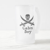 Cabin Boy Glass Stein Mattglas Bierglas (VorderseiteRechts)