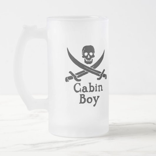 Cabin Boy Glass Stein Mattglas Bierglas (Links)