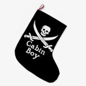 Cabin Boy Großer Weihnachtsstrumpf (Vorderansicht (hängend))