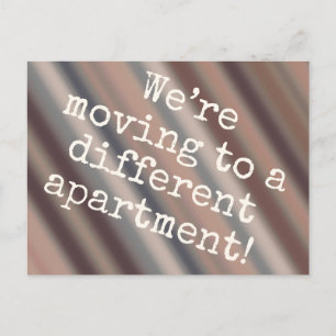 Cabin Chic Postkarte für die neue Wohnung