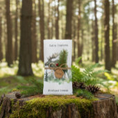 Cabin Comfort & Woodland Dreams Rustic Watercolor Geschirrtuch