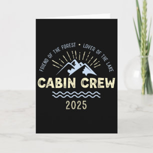 Cabin Crew 2025 Familien-Berghütte Freunde Gruppe Karte