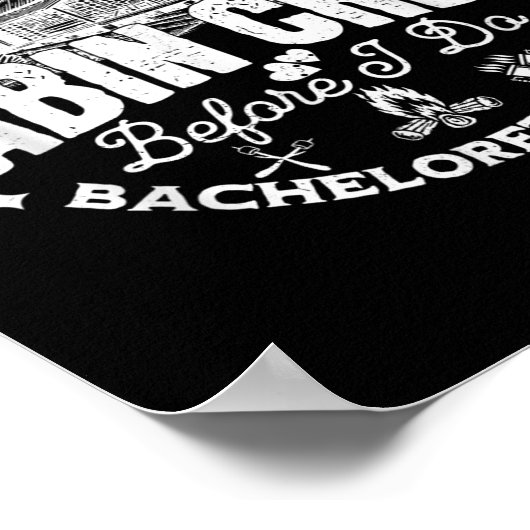Cabin Crew Before I Do Bachelorette Party Camp Bac Poster (Ecke)