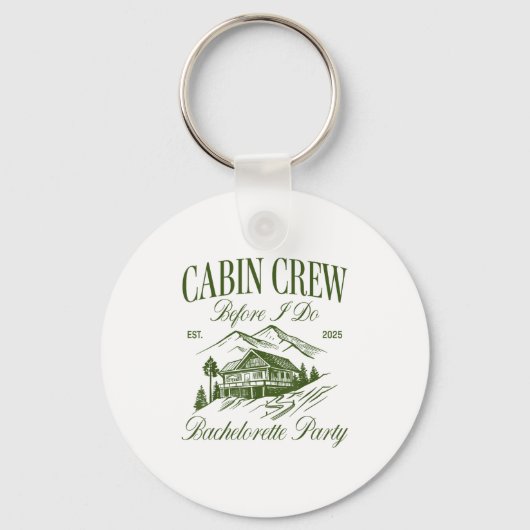 Cabin Crew Before I Do Bachelorette Party Camp Bac Schlüsselanhänger (Vorderseite)