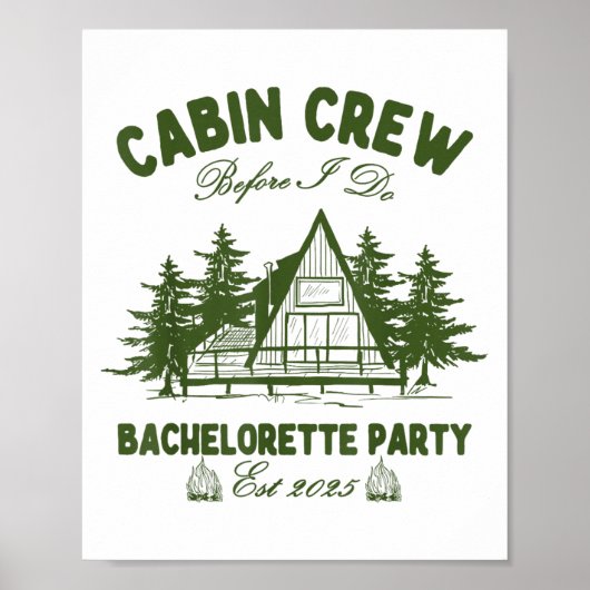 Cabin Crew Before I Do Camp Bach Bachelorette Part Poster (Vorne)