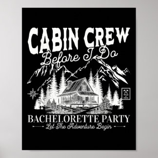Cabin Crew bevor ich Bach Bachelorette Part mache Poster
