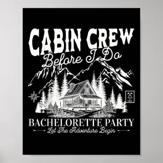 Cabin Crew bevor ich Bach Bachelorette Part mache Poster (Vorne)
