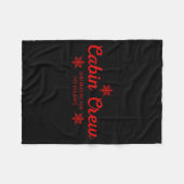 Cabin Crew Christmas Pjs Family Christmas Pajamas  Fleecedecke (Vorderseite (Horizontal))