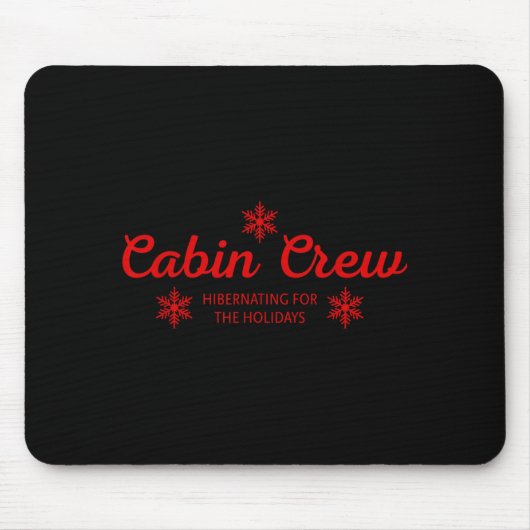 Cabin Crew Christmas Pjs Family Christmas Pajamas Mousepad (Vorne)