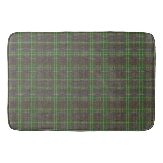 Cabin Forest Green Tartan Badematte (Vorderseite)