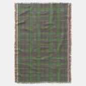 Cabin Forest Green Tartan Decke (Vorderseite Vertikal)