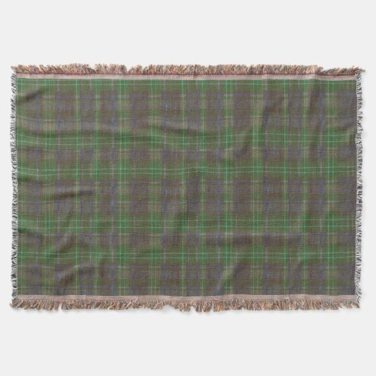 Cabin Forest Green Tartan Decke (Vorderseite)