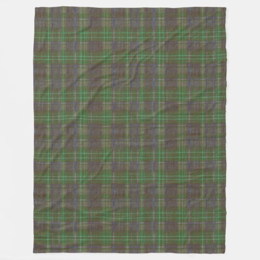 Cabin Forest Green Tartan Fleecedecke (Vorderseite)