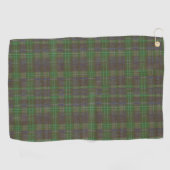 Cabin Forest Green Tartan Golfhandtuch (Horizontal)