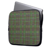 Cabin Forest Green Tartan Laptopschutzhülle (Vorderseite Links)