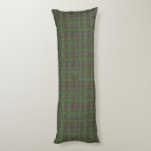 Cabin Forest Green Tartan Seitenschläferkissen (Rückseite (Vertikal))