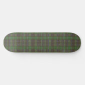 Cabin Forest Green Tartan Skateboard (Horizontal)