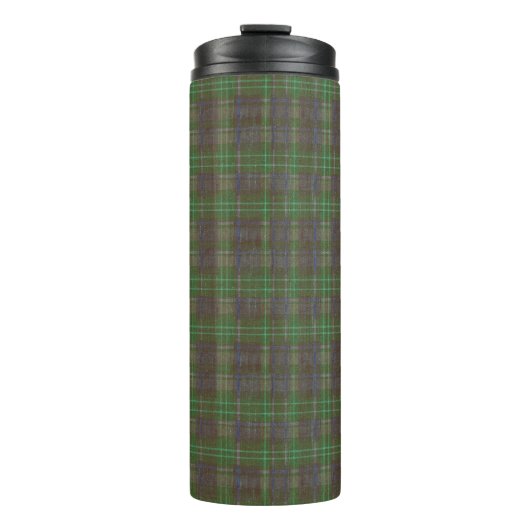 Cabin Forest Green Tartan Thermosbecher (Vorderseite)