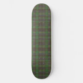 Cabin Forest Grün Tartan Skateboard (Vorderseite)
