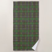 Cabin Forest Grün Tartan Strandtuch (Vorderseite)