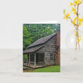 CABIN HISTORISCHE FOTOGRAFIE-GEBURTSTAGSKARTEN KARTE (Gelbe Blume)