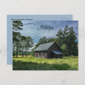 Cabin Houghton Michigan Postkarte (Vorne/Hinten)