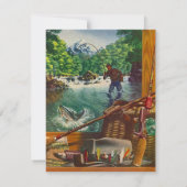 CABIN HÜTTE GETAWAY INVITATION EZ TO CUSTOMIZE! EINLADUNG (Rückseite)