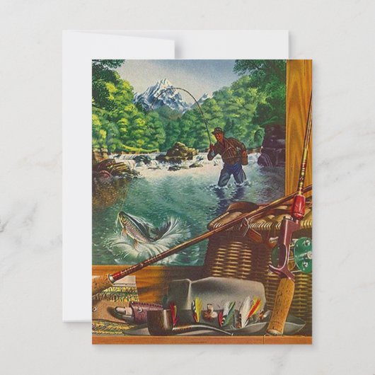 CABIN HÜTTE GETAWAY INVITATION EZ TO CUSTOMIZE! EINLADUNG (Rückseite)