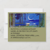 CABIN HÜTTE GETAWAY INVITATION EZ TO CUSTOMIZE! EINLADUNG (Vorderseite)