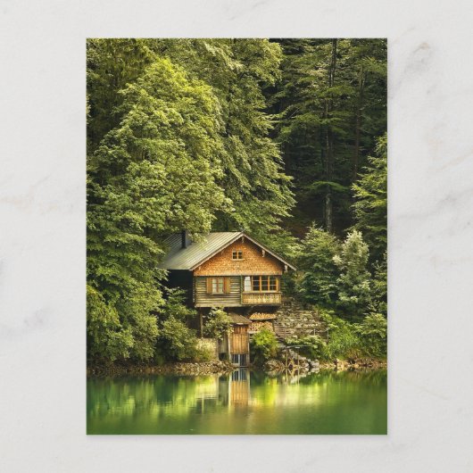 Cabin Lake House Postkarte (Vorderseite)