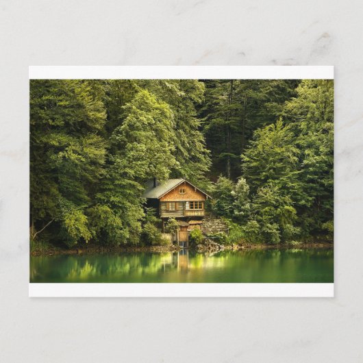 Cabin Lake House Postkarte (Vorderseite)