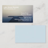 Cabin Lake Zuhause Vacation Rental Business Cards Visitenkarte (Vorne/Hinten)