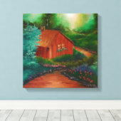 Cabin Leinwanddruck (Insitu (Holzboden))