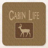 Cabin Life Untersetzer (Vorderseite)