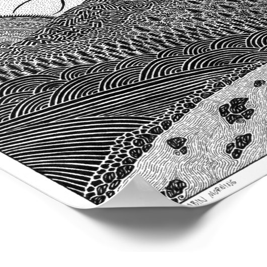 Cabin Morning Poster (Ecke)