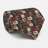 Cabin Quilt Neck Tie Krawatte (Gerollt)