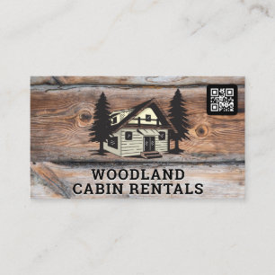 Cabin Real Anwesen   QR Code Business Card Visitenkarte