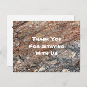 Cabin Rental Promotions Vielen Dank Haus Gast Postkarte (Vorne/Hinten)