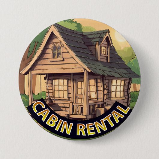 Cabin Rental Sign Button (Vorderseite)