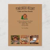 Cabin Resort Vacation Lodge Foto Flyer (Vorne)
