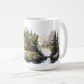 Cabin Serie 15 oz Klassische Tasse (VorderseiteRechts)