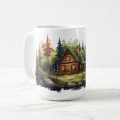 Cabin Serie 15 oz Klassische Tasse (Vorderseite Links)