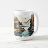 Cabin Serie 15 oz Klassische Tasse (VorderseiteRechts)
