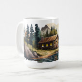 Cabin Serie 15 oz Klassische Tasse (Vorderseite Links)